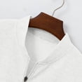thumbnail image 4 of aohooy Track Jacket for Men Athletic Workout Lightweight Windproof Jacket Casual Spring Fall Windbreaker Bomber Zip Up Golf Coat White,S, 4 of 9