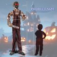 thumbnail image 3 of Gymax Tronçonneuse Animatronique d'Halloween avec Masque à Gaz Tronçons, 3 of 10