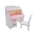 thumbnail image 1 of Xuanheng 1:12 Dollhouse Miniature Miniature Desk Chair Set Set, 1 of 8