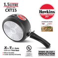 thumbnail image 2 of Contura Black Aluminium XT Pressure Cooker 1.5 Liters | Hard Anodised Inner Lid Cooker, Small Induction Cooker, Extra Thick Handi Cooker, (CXT15), 2 of 4