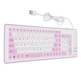 thumbnail image 3 of Waterproof Keyboard Silicone Keyboard Silicone Foldable Silicone Keyboard 103 Keys Usb Wired Silicon Foldable Waterproof Mute Fadeless Foldable Keyboard For Pc Laptop, 3 of 8