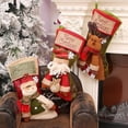 thumbnail image 4 of Cute Christmas Stocking Lints Portable Hanging Kids Present Tree Xmas Themed Replacement Decorative Washable Stylish Kids Gift Storage Bag Animal, 4 of 8