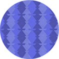 thumbnail image 1 of Ahgly Company Machine Washable Indoor Round Transitional Light Slate Blue Area Rugs, 6' Round, 1 of 7