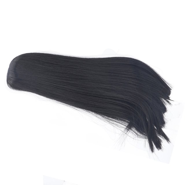 Perruque Cheveux de Poupée Perruque Cheveux Longs 8 à 9 Pouces Fibre Résistante à la Chaleur Perruque Droite, Perruque Tête Jouet Droite Remplacement de Cheveux pour Bricolage Poupée 1/3, Cheveux Doux Résistants aux Hautes Températures