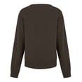 thumbnail image 4 of BLVB Chandails Chauds pour Femmes Col en V Classique Doux Chandail Confortable Ample Décontracté Manches Longues Automne Hiver, 4 of 5