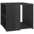 thumbnail image 2 of vidaXL Side Table High Gloss Grey 50x50x45 cm Engineered Wood, 2 of 6