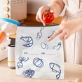 thumbnail image 4 of Food Storage Bags Aluminum Foil Design 10-Pack Slideway Sealed Bags For Fridge Freezer Home Use Thickened Material Keep Fresh Large Size Ideal For Meals Leftovers Storage C, 4 of 5
