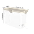 thumbnail image 3 of Distributeur de Boissons pour Réfrigérateur 4 L, Pichet d'Eau Froide Transparent avec Robinet et Couvercle, Contenant de Rangement pour Boissons Étanche, ABS, Blanc, 3 of 6