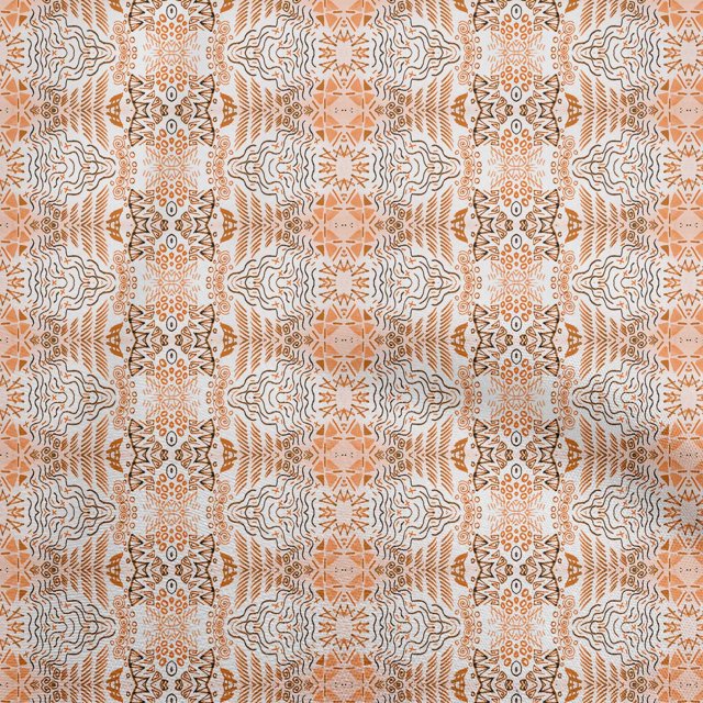 oneOone Velvet Orange Fabric Abstract Line Sewing Craft Projects Fabric Prints By Yard 58 Inch Wide