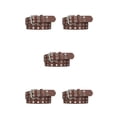 thumbnail image 1 of Langgg Ceinture Punk Boucle All Trend All Match pour Jeans Femmes Ceinture Intemporelle Résistante à l'Usure Épingle Café 110cm 5Set, 1 of 6