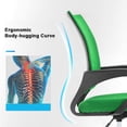 thumbnail image 4 of BestOffice Ergonomic Mesh Office Chair, Modern Executive Rolling Task Chair with Lumbar Support, Adjustable Stool Design, Green, 4 of 7