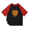 thumbnail image 1 of RKSTN Chemises pour Hommes Manches Courtes Décontractées Mode Patchwork Col Rond Chandail Imprimé T-Shirt Manches Courtes Hauts Chemises Hawaïennes pour Hommes, 1 of 4