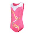 thumbnail image 3 of Girls Shiny Swirl Metallic Athletic Dance Gymnastic Leotards Bodysuit Outfit, 3 of 6