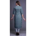 thumbnail image 4 of Bimba Printed Button Down Straight Tunic Dresses For Women Kurti X-Large, 4 of 6