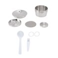 thumbnail image 1 of Lishi Kit de Capsules de Café Réutilisables en Acier Inoxydable avec Filtre, Brosse, Cuillère et Plaque de Pressage en Poudre - Compatible avec EDG DG325, 1 of 20