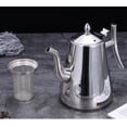 thumbnail image 4 of yuksok Stainless Steel Teapot Accessories Built-In Filter Durable Teaware Cold Water Pot Coffee Pot Coffee Kettle for Party Home Restaurant Cooker 1.2L, 4 of 9