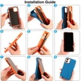 thumbnail image 2 of [PST] iPhone 13 Mini (5.4") Hard Case, Anti-Drop Triple 3 Layers Shockproof Heavy Duty Defender Hard Case Cover, 2 of 3