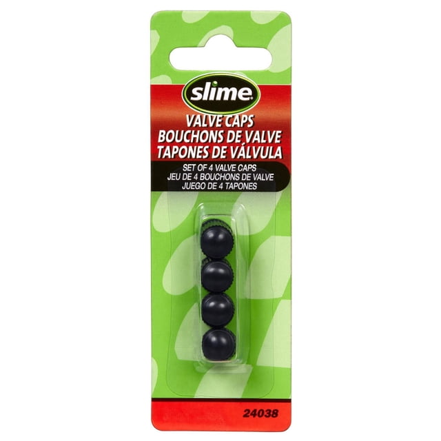 Slime Black Valve Caps