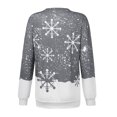 thumbnail image 5 of Fridja Femmes Mode O-Cou Noël Manches Longues Tops Chemisier Pull Sweat-Shirt, 5 of 5