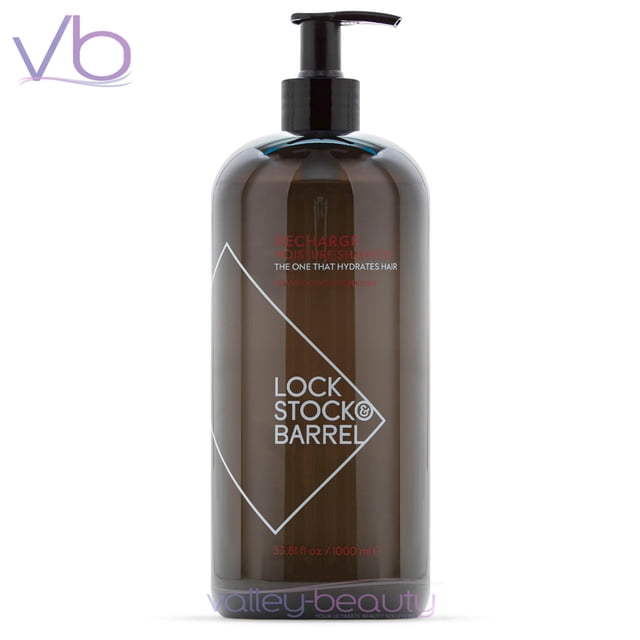 Lock Stock & Barrel Recharge Shampooing Hydratant et Nourrissant, 1000 ml (Lot de 2)