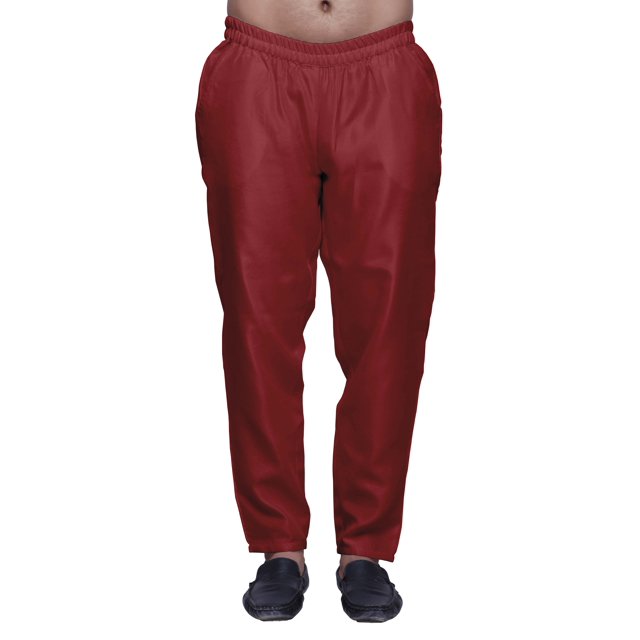 Atasi Solid Ready Made Dupion Elastic Pajama For Mens Ethnic Bottom Pants