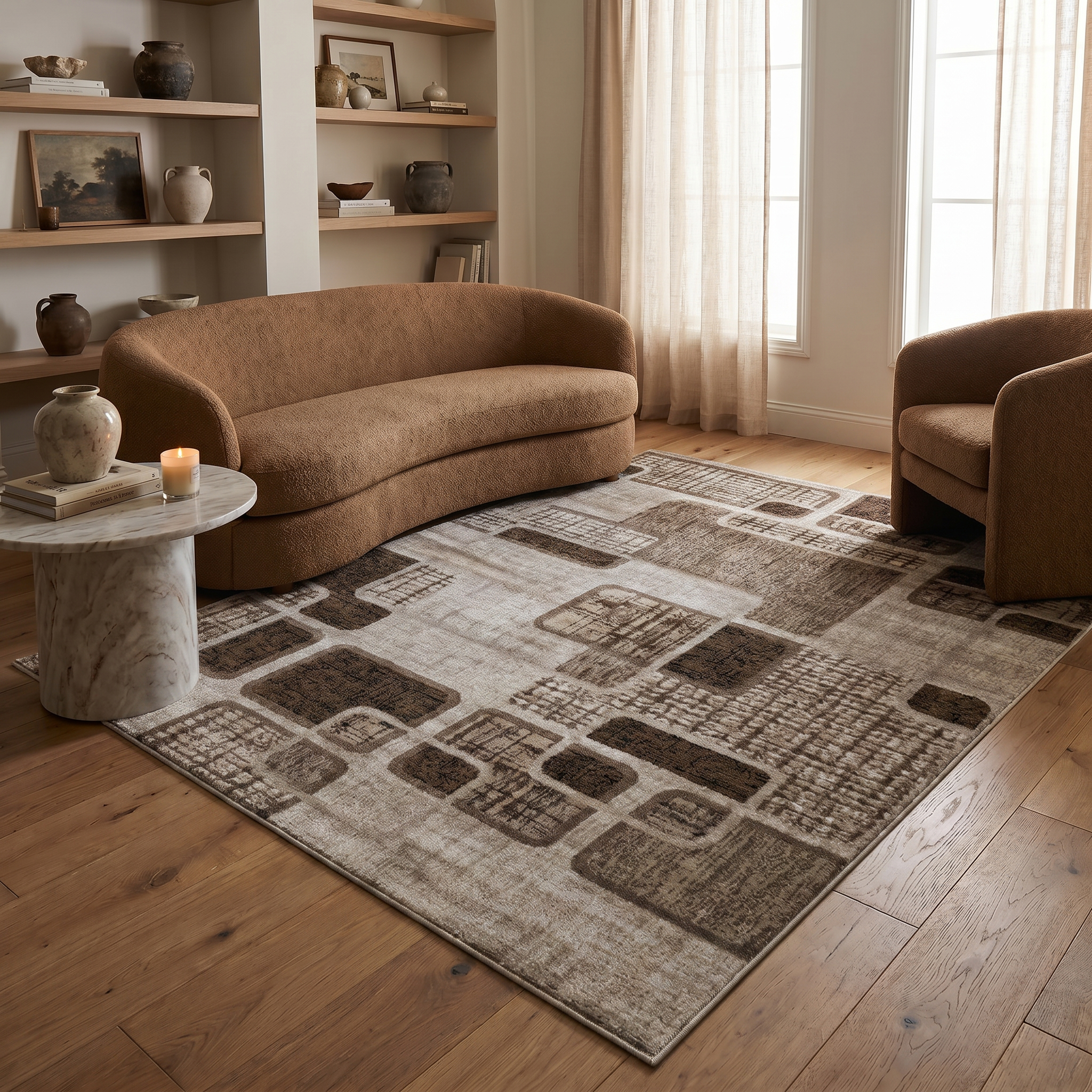Rug Branch Sakarya Collection Geometric Modern Abstract Indoor Area