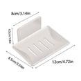 thumbnail image 3 of Stainless Steel Wall Mounted Soap Dish with Drainage Bathroom Kitchen Storage Rack, 3 of 8