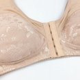 thumbnail image 4 of LNGOOR Front Button Bra For Women No Underwire Extra-Elastic High Support Soft Cup Everyday Sleep Bra Push Up Front Snaps Bras Front Closure Plus Size Sports Bras For Women Girls, 4 of 5