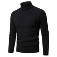 thumbnail image 1 of IROINNID Chandail à Col Rond pour Hommes Manches Longues Mi-Long Couleur Unie Chandail Chaud Automne et Hiver Bas de Chandail, 1 of 8