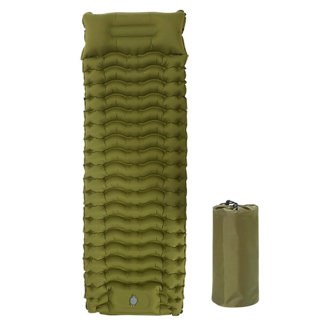 Matelas de Camping Gonflable : Pompe à Pied Rapide en 20 Secondes et Confort Résistant à l'Usure!
