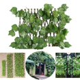 thumbnail image 4 of pitrice Retractable Garden Fence Privacy Screen Outdoor Grape Leaves, 4 of 9