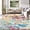 Milticolor, variant on Twister.CK Washable Abstract Area Rug, 5' x 7' Boho Living Room Bedroom Rug Modern Non-Slip Non-Shedding Low Pile Throw Rug for Dining Room Home, Milticolor