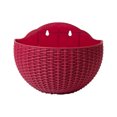 thumbnail image 1 of Youkk Easy To Install Double-layer Plastic Flowerpot For Walls Drainage Flower Pot Claret 1Set, 1 of 6