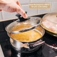 thumbnail image 4 of Uxcell 1 Pack Universal Lid for Pot Fit 8 Inch Cookware, Replacement Glass Pan Lids, 4 of 6