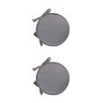 thumbnail image 3 of mmirethe Comfortable Round Chair Cushion For Bistros - With Durable Ties For Secure Fit Soft And Comfortable light gray 2Set, 3 of 6