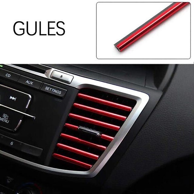 EGNMCR Car-conditioning Outlet Decorative Strip In-car Anti-collision Strip Decorative strip