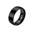 thumbnail image 4 of TITANIUM Titanium Steel Frosted Ring Stainless Steel Ring Male, 4 of 9