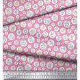 thumbnail image 3 of Soimoi Polyester Crepe Fabric Star & Cute Animals Kids Decor Fabric Printed Yard 42 Inch Wide, 3 of 3