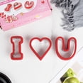 thumbnail image 4 of Oleegame 2PC Cookie Mold Cute Cake Tools Heart/Star/Flower Shape Cutters Stainless Steel Plastic Cookie Cutter Set Yellow, 4 of 9