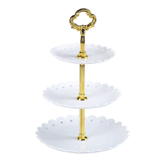 3-Tier Cupcake Stand Cake Dessert Wedding Event Party Display Tower Plate Round
