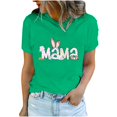 thumbnail image 2 of Économies du Printemps! CEHVOM Hauts de Pâques pour Femmes Grande Taille, T-Shirt à Col Rond Mignon avec Imprimé Rabbit pour Femmes, T-Shirt Graphique Mode et Confortable pour Femmes, Haut à Manches Courtes à Col Rond, 2 of 7