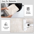 thumbnail image 3 of HOMERRY 6' x 9' Modern Area Rug for Living Room Solid Print Indoor Washable Neutral Carpet, Beige, 3 of 5