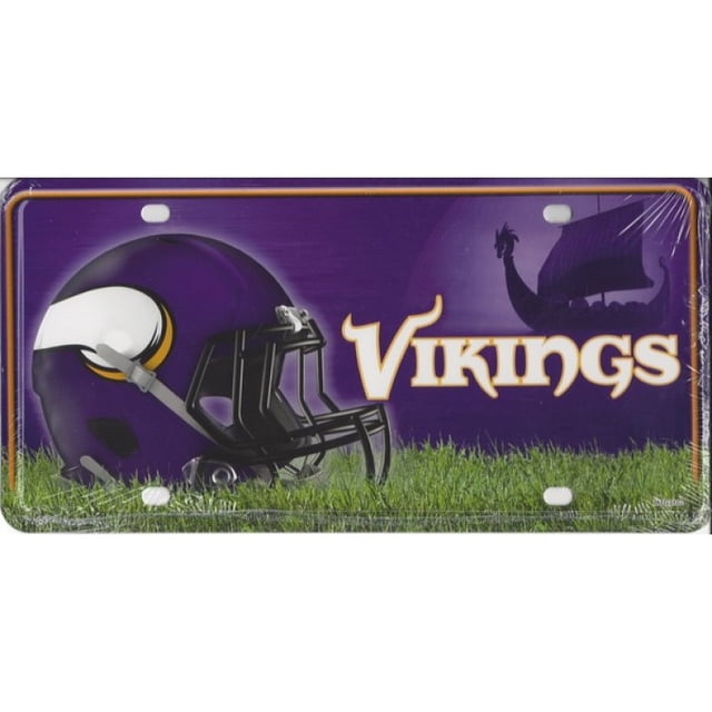 Plaque d'Immatriculation en Métal Minnesota Vikings