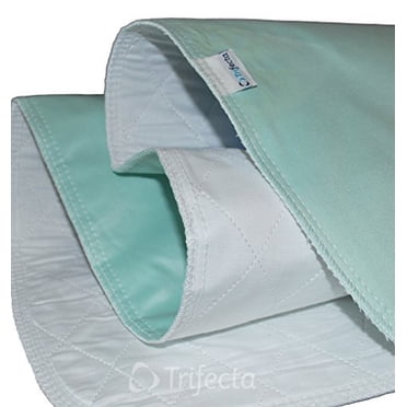 Alèse Réutilisable pour Lit - Lavable et Séchable à la Machine, Imperméable, Ultra-Absorbante, Alèse Homologuée Soins Personnels et Hôpital (23x35 Vert)