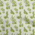 thumbnail image 1 of oneOone Polyester Spandex Pear Green Fabric Cactus Sewing Material Print Fabric By The Yard 56 Inch Wide, 1 of 5