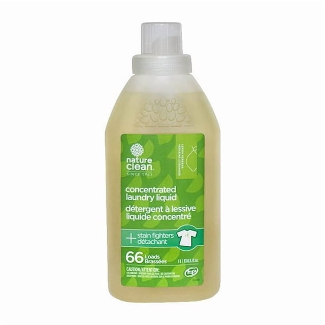 Nature Clean 99% Natural Concentrated Laundry Liquid Lemon Verbena 1L 66 Loads