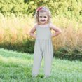thumbnail image 1 of EGNMCR Rompers for Kids Girls Children's Summer Solid Color Romper Sling Sleeveless Backless Short Jumpsuit Kid Rompers, 1 of 9