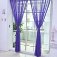 thumbnail image 3 of XZNGL 1 PCS Pure Color Tulle Door Window Curtain Drape Panel Sheer Scarf Valances, 3 of 4