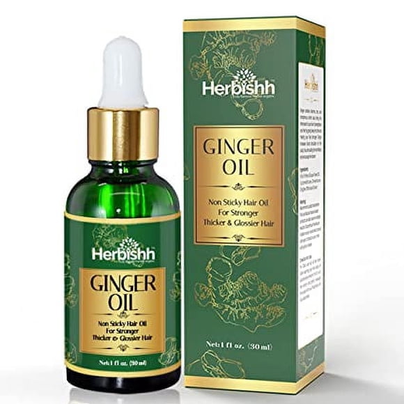 Herbishh Ginger Hair Oil For Hair Growth– Ginger Serum Oil – 30ml – For Women & Men