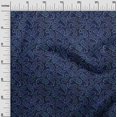 thumbnail image 3 of oneOone Cotton Jersey Blue Fabric Paisleys Sewing Craft Projects Fabric Prints By Yard 58 Inch Wide, 3 of 4